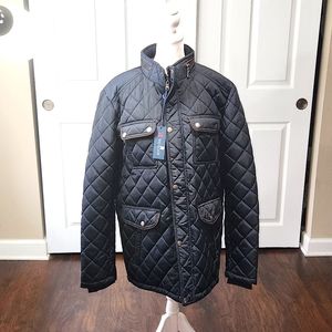 WILLIAM WOMENS QUILTED JACKET    SIZE XXL NAVY BLUE COLOR